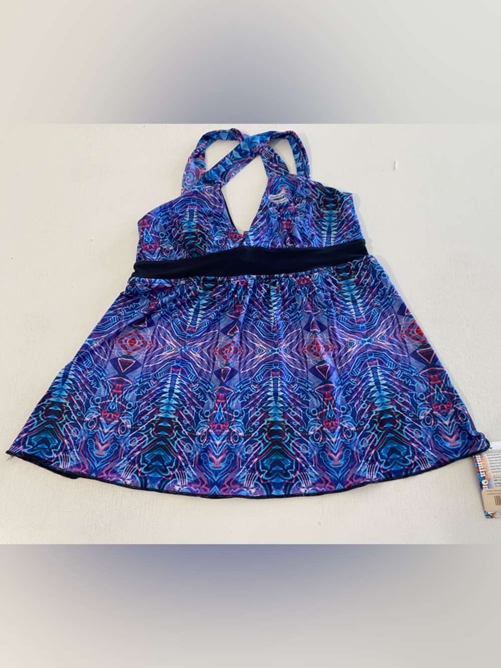 Padma reversible halter top jumbie art